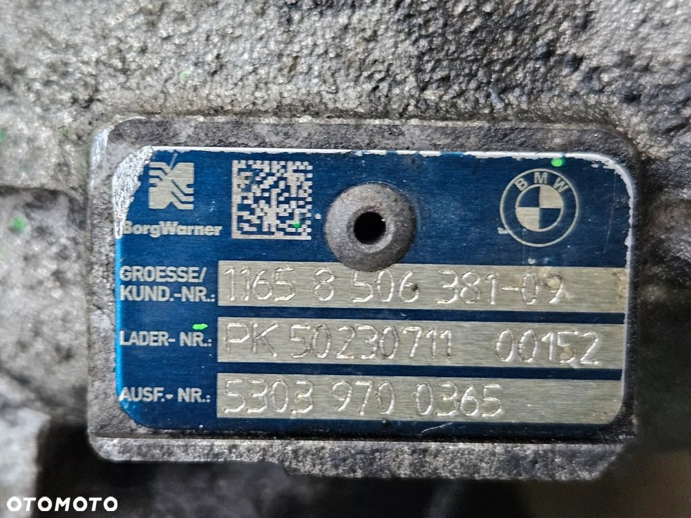 BMW X5 F15 X6 F16 M50D  3.0 D turbosprężarka 11658506381 53039700365 - 7