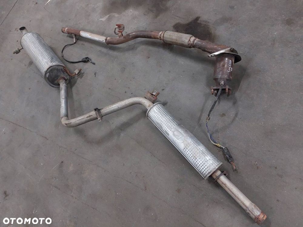 TŁUMIK WYDECH KOMPLET KOŃCOWY ŚRODKOWY KATALIZATOR PUSTY POLO IV 1.4 B - 1