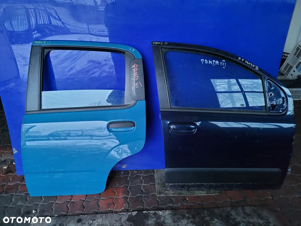 DRZWI LEWY TYŁ PRAWY PRZÓD FIAT PANDA III