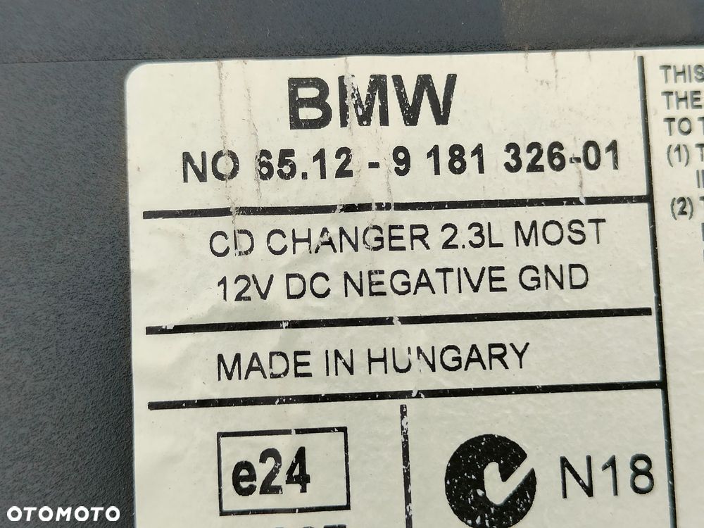 BMW E87 E81 E90 E91 Zmieniarka CD z magazynkiem 9181326 - 5
