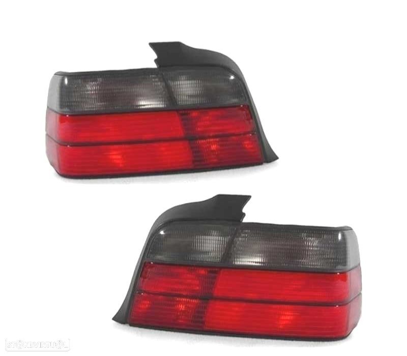 FAROLINS TRASEIROS E36 90-97 CINZA VERMELHO LOOK M3 - 3