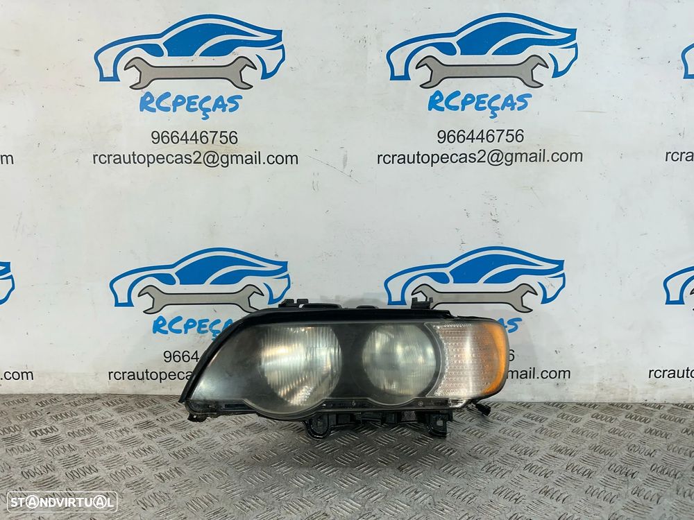 .Otica Farol Esquerda 8 409 015 Original Halogénio Hella BMW X5 E53 1999 - 2006 - 2