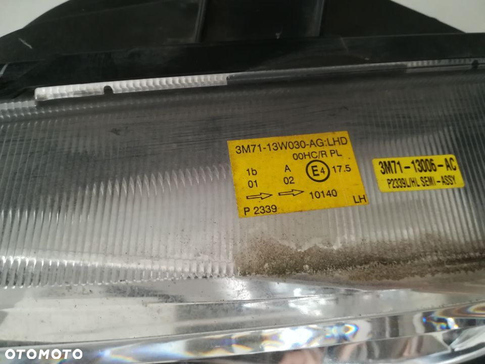 REFLEKTOR, LAMPA LEWA PRZÓD MAZDA 2 3M71-13W030-AG - 3