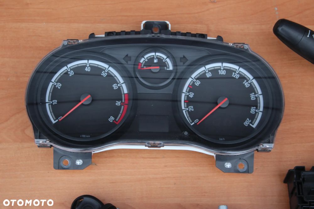 ZESTAW STARTOWY LICZNIK CIM STEROWNIK 55583742 STACYJKA SKRZYNKA OPEL CORSA D Z12XER 100% OK - 6