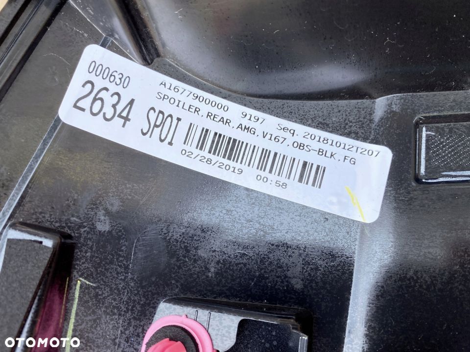 Blenda, spojler lotka Mercedes A167 GLE AMG - ASO - 10