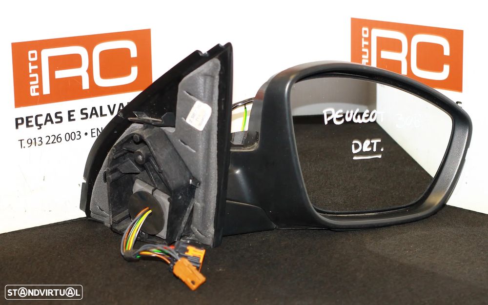 ESPELHO RETROVISOR DIREITO PEUGEOT 308 - 2