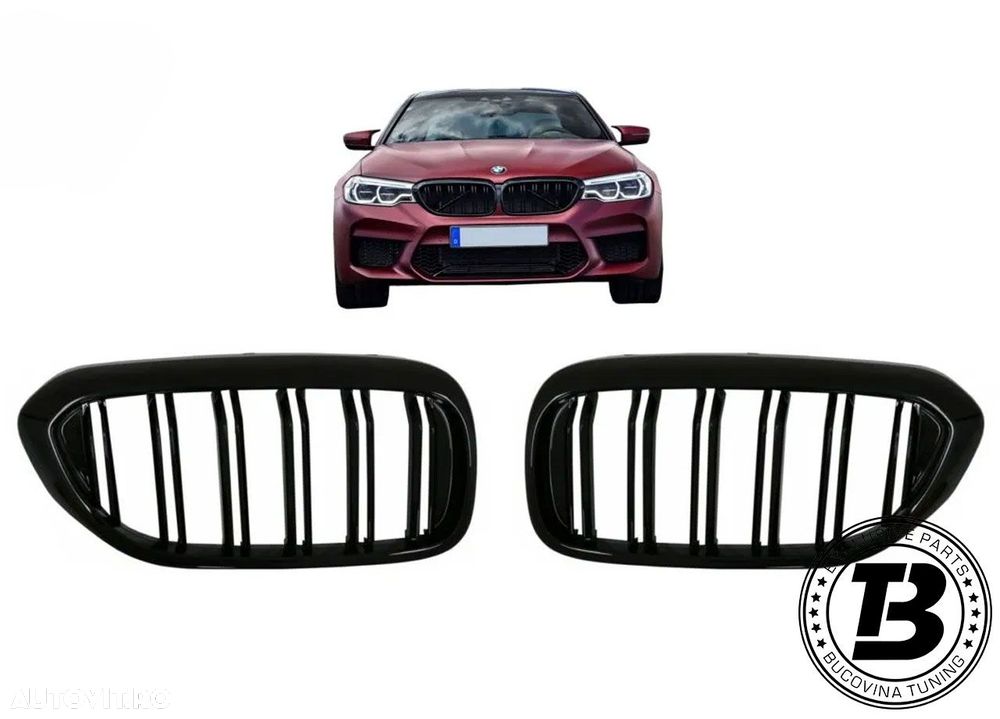 Grile Duble compatibile cu BMW Seria 5 G30 G31 M Design - 10