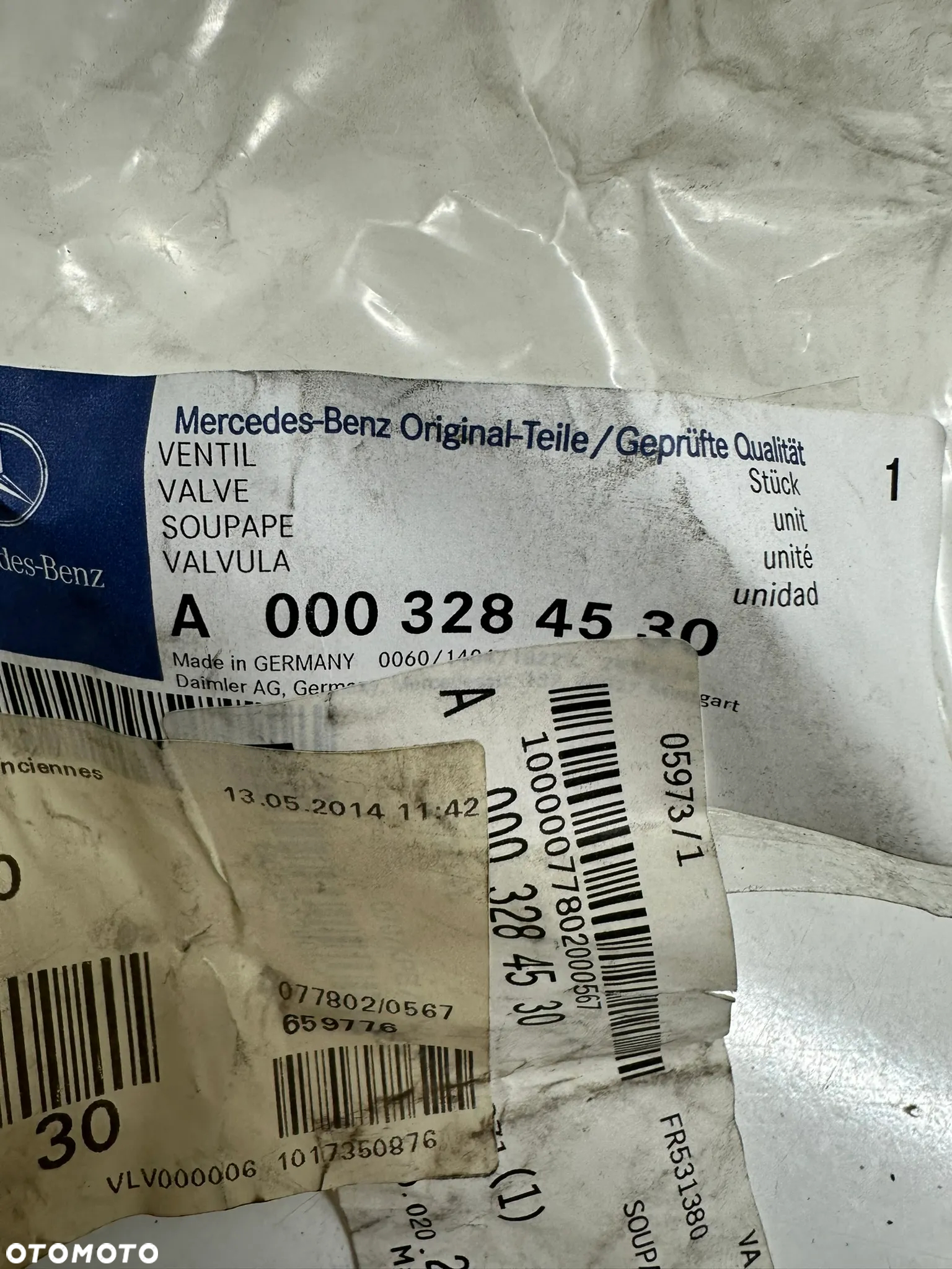 Zawór poziomujący kabiny Mercedes Actros A 0003284530, 4640070110 - 4