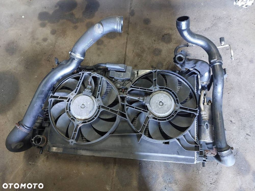 CHŁODNICE KOMPLET + WENTYLATORY SAAB 9-3 II 2.2 TiD 1379131 - 1