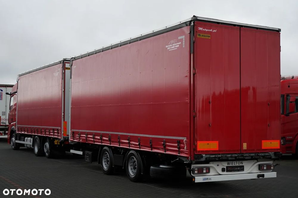 Mercedes-Benz ACTROS 2545 / ZESTAW TANDEM 120 M3 / PRZEJAZDOWY / 6x2 / BIG SPACE / WIELTON / 2021 - 3