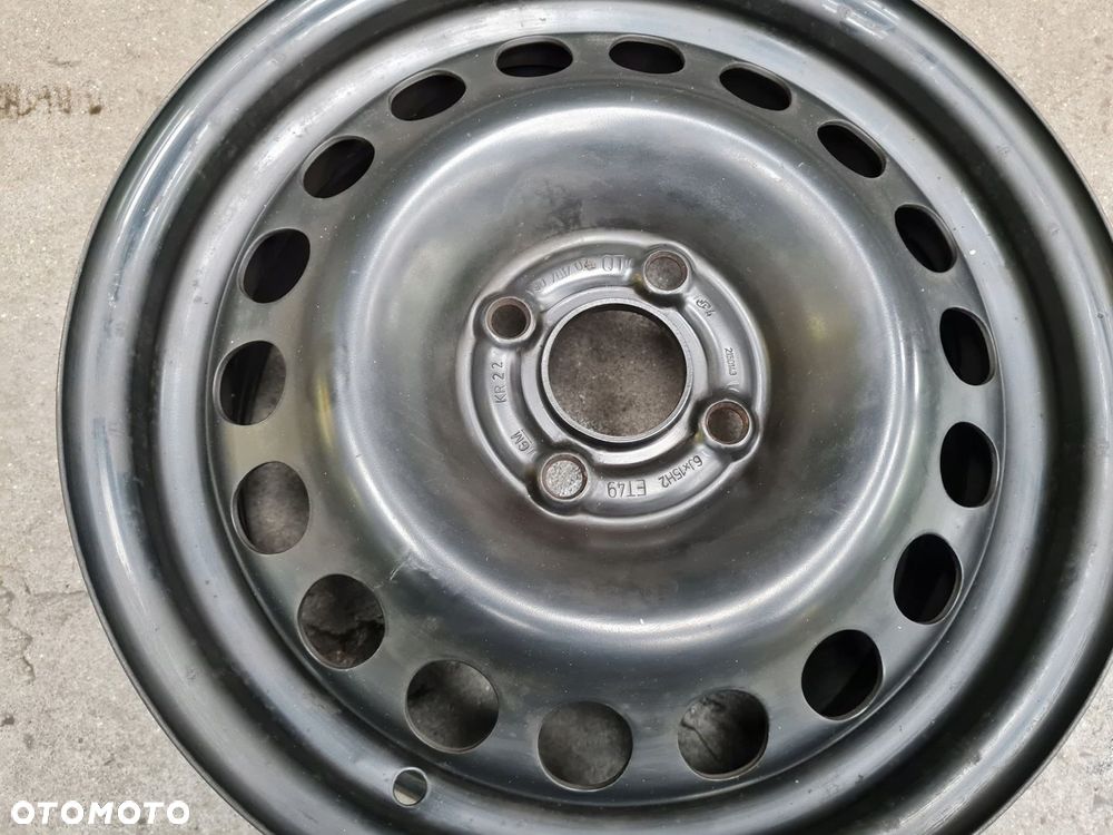 FIAT Punto Opel Corsa Felga Stalowa 6x15 4x100 ET49 - 3