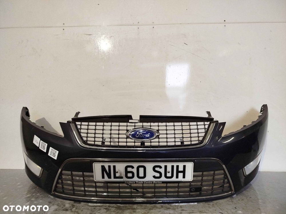 ^ ZDERZAK PRZÓD PRZEDNI FORD MONDEO MK.4 4 IV X6 SZARY GRAFITOWY HALOGENY - 1