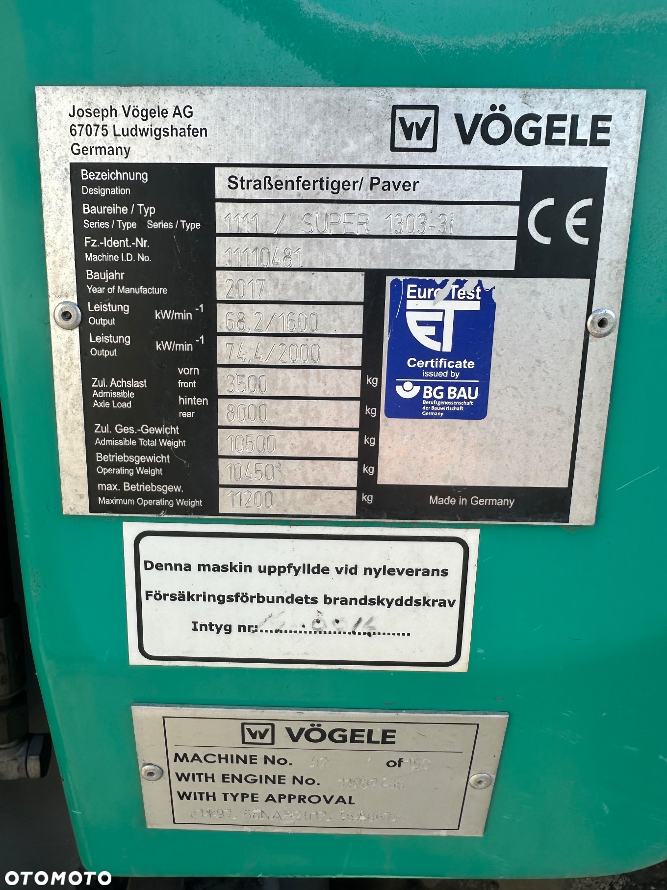 Vogele SUPER 1303-3i Roscielacz asfaltu układarka masy bitumicznej - 16