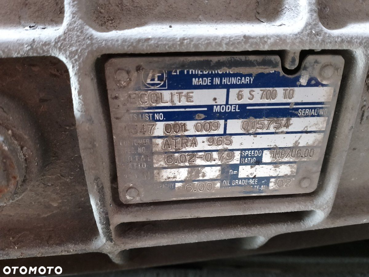 SILNIK KOMPLETNY+ SKRZYNIA BIEGÓW DAF 45.180 FR136  6S700T0 4.5 D - 4