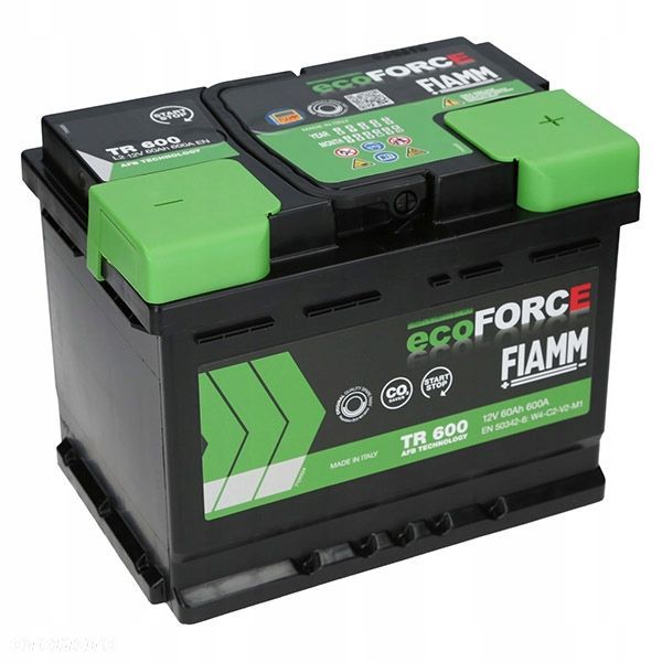 Akumulator Fiamm EcoForce AFB TR600 12V 60Ah 600A - 15kg - 1