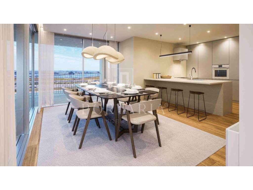 Apartamento T4 novo com vista para as salinas da Ria de Aveiro - Grande imagem: 4/22