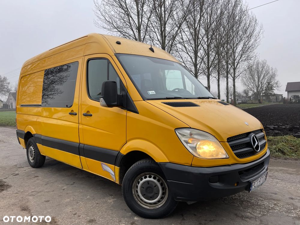 Mercedes-Benz Sprinter W906 313 CDI Średni Średniak L2H2 Brygadówka 6 Osobowy 6 Osób Dubel kabina 2009 ROK - 5