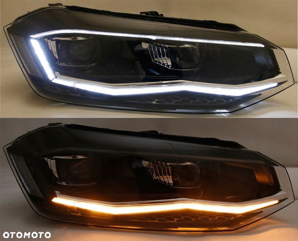 Reflektory Lampy kpl Day line Led Neon Tuning VW Polo VI 6 2g 2g0 2017-2021 - 4