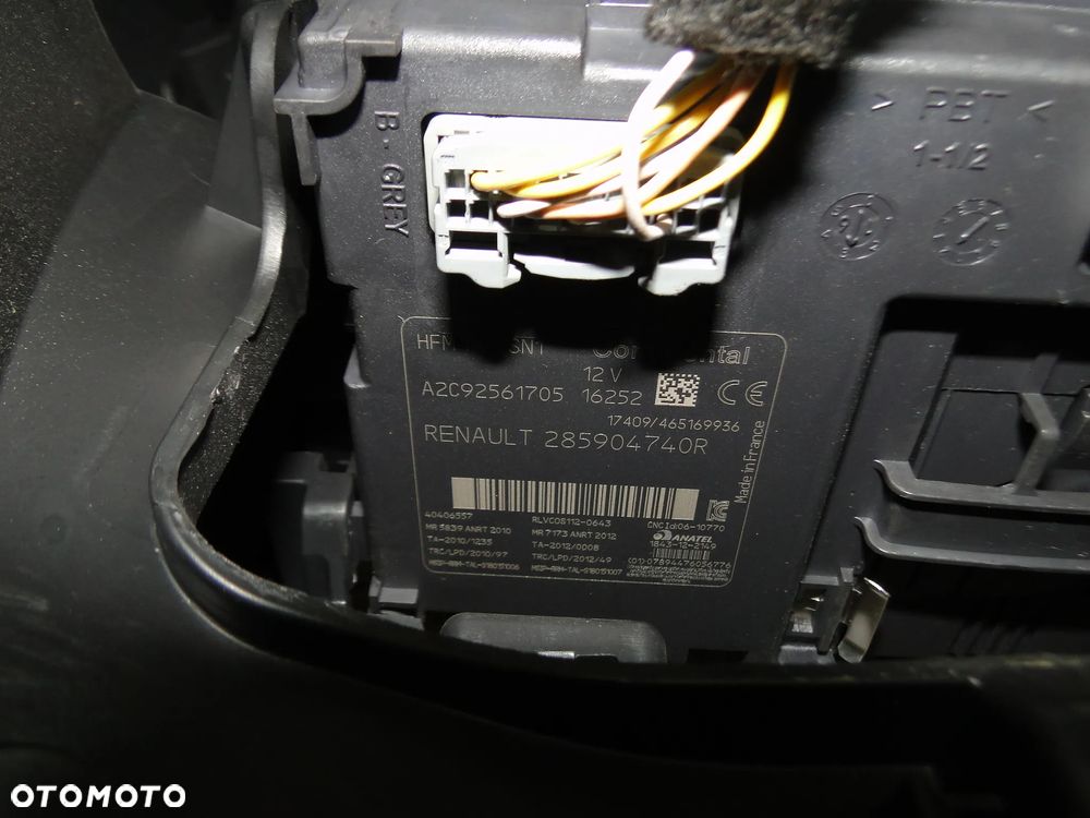 RENAULT CLIO IV 4 DESKA KONSOLA PODUSZKI AIRBAG PASY KOMPLET ORYGINAŁ EUROPA - 30