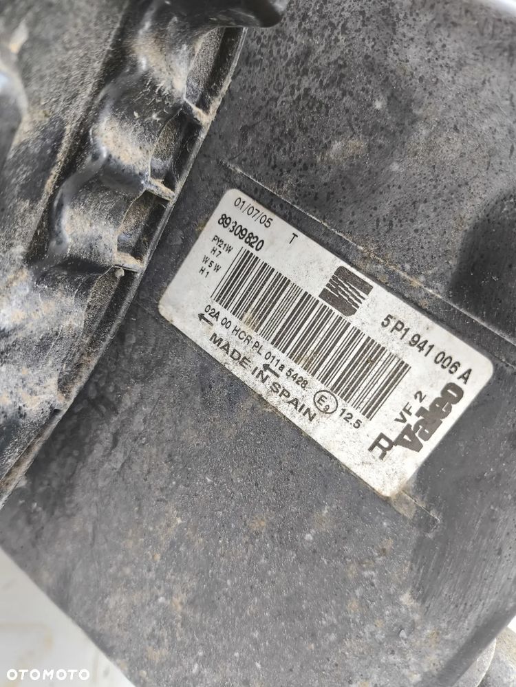 LAMPA PRAWA PRZÓD EUROPA SEAT ALTEA TOLEDO III LEON II 5P1941006A EUROPA - 3