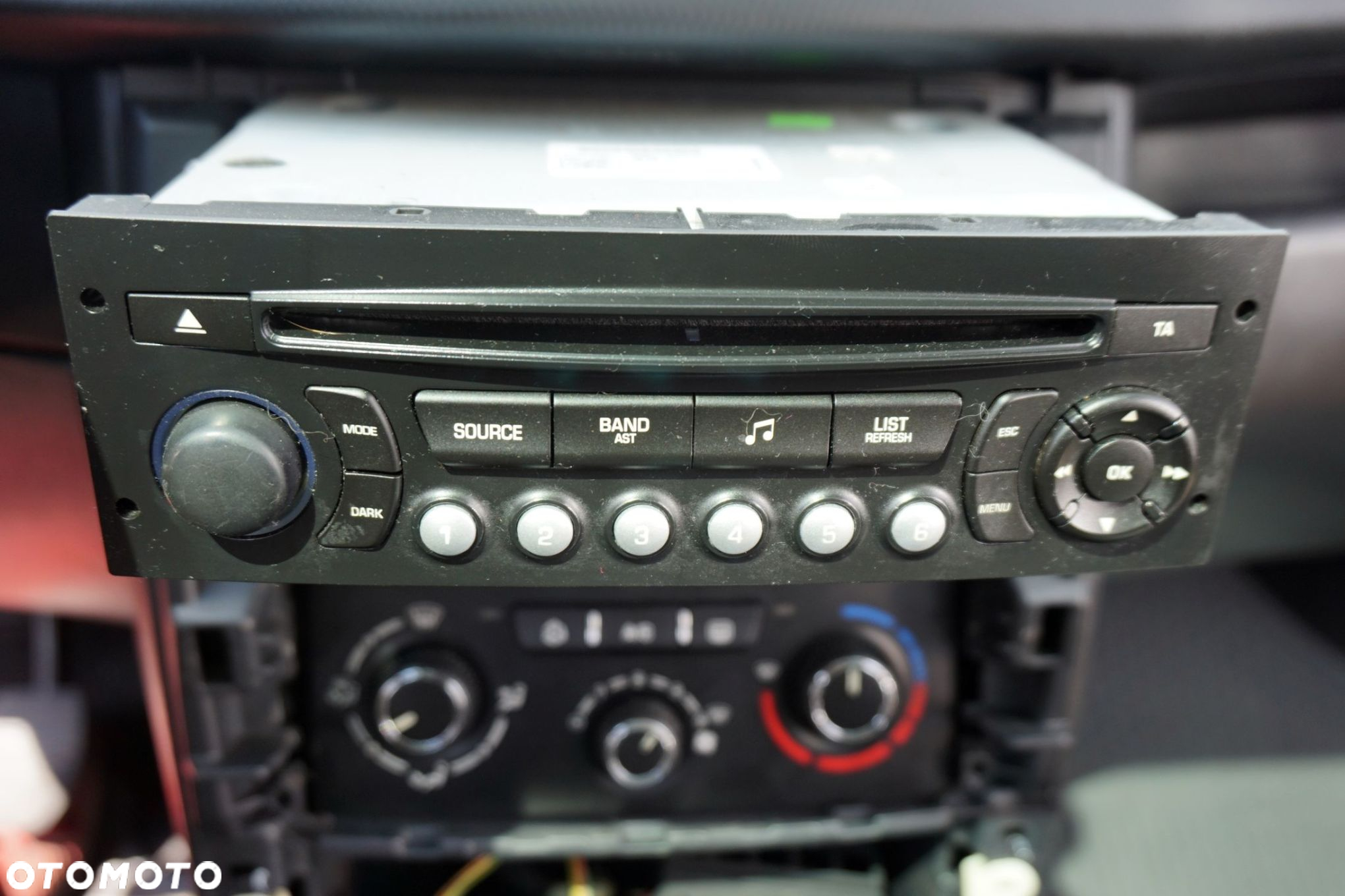 RADIO FABRYCZNE CD 207 SW LIFT 96016070XT RD45 USB AUX BLUETOOTH PEUGEOT 2009-2012 - 2