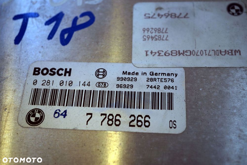 STEROWNIK SILNIKA KOMPUTER 5 E39 3.0 D 7786266 0281010144 BMW 1995-2000 - 3