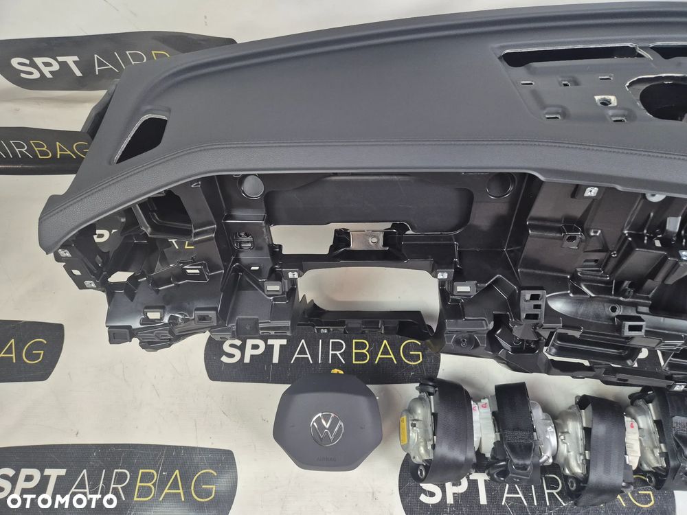 VW TIGUAN 3 III 571 DESKA ROZDZIELCZA KONSOLA KOKPIT PULPIT PODUSZKI AIRBAG AIR BAG PASY KIT SET - 3