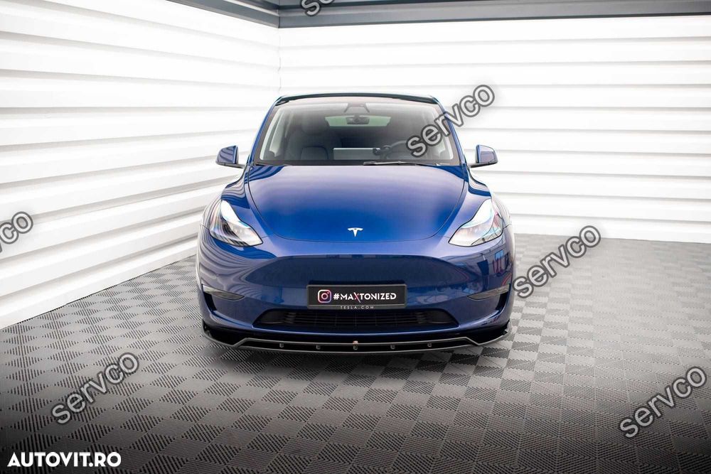 Prelungire splitter bara fata Tesla Model Y 2020- v2 - Maxton Design - 2