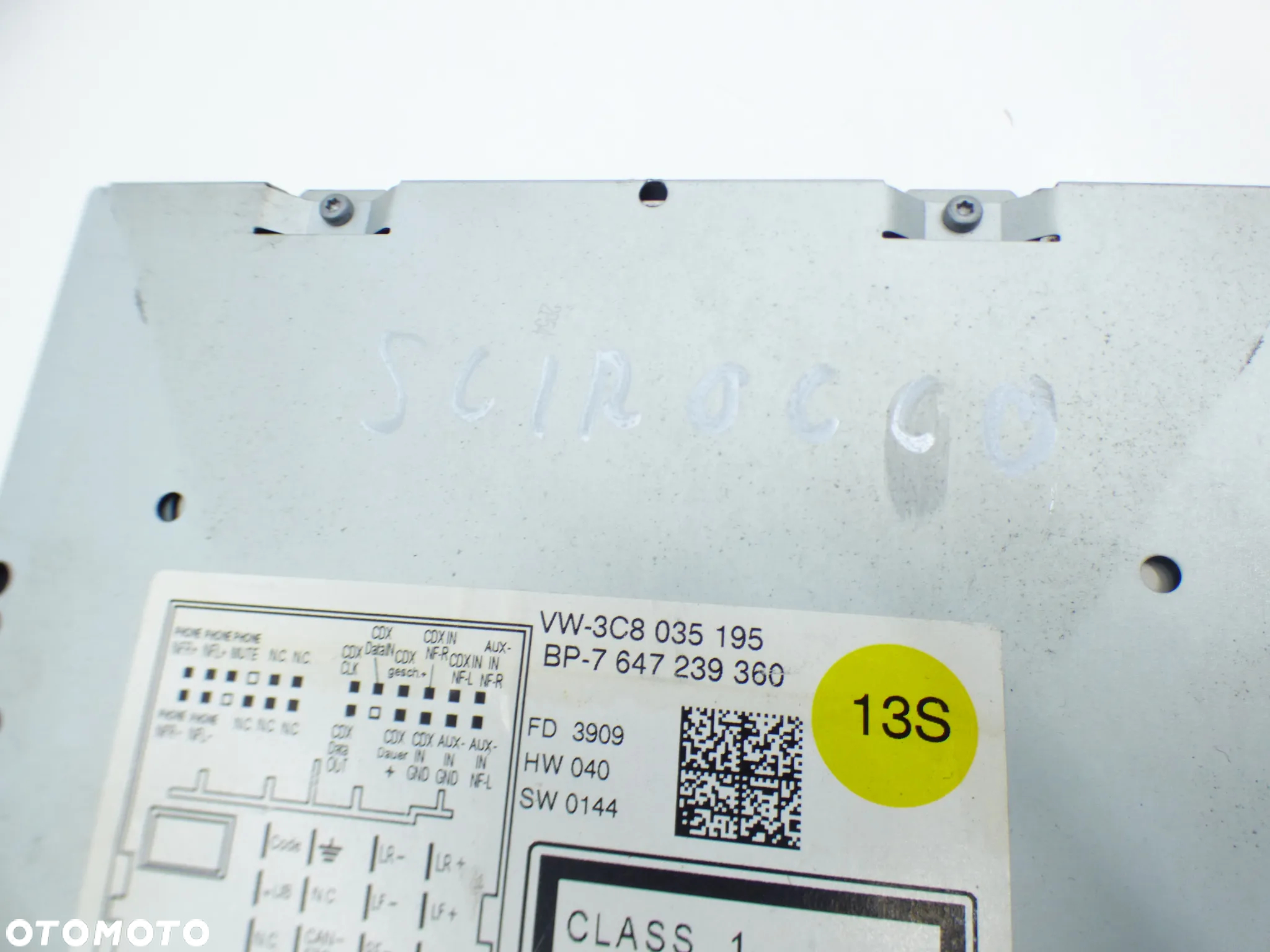 VW SCIROCCO RADIO ODTWARZACZ CD MP3 3C8035195 GORLICE - 5