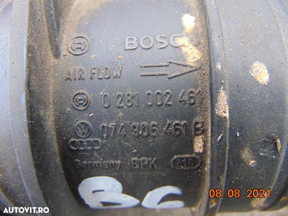Debitmetru aer VW Passat B6 2.0 touran golf 5 Audi a4 seat leon dezmembrez - 2