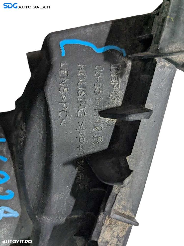 Far Stanga Halogen Renault Megane 2 2002 - 2008 Cod 085511142R (Ghidaje Bara Lipsa) [L6928] - 3