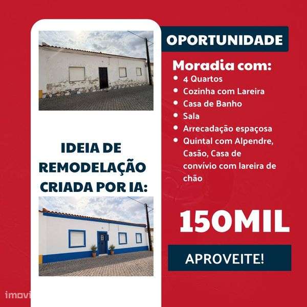 Moradia T4 em Santa Vitória – venda particular