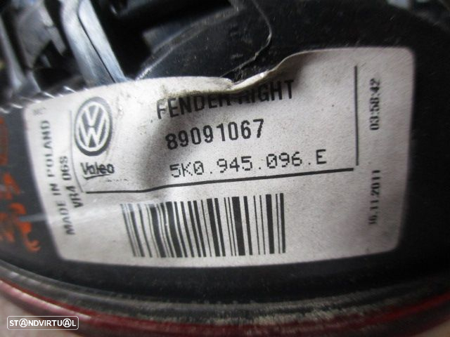 Farol Tras 5K0945096E 89091067 VW GOLF 6 2011 1.4I 80Cv 3P Preto DRT ORIGINAL - 4