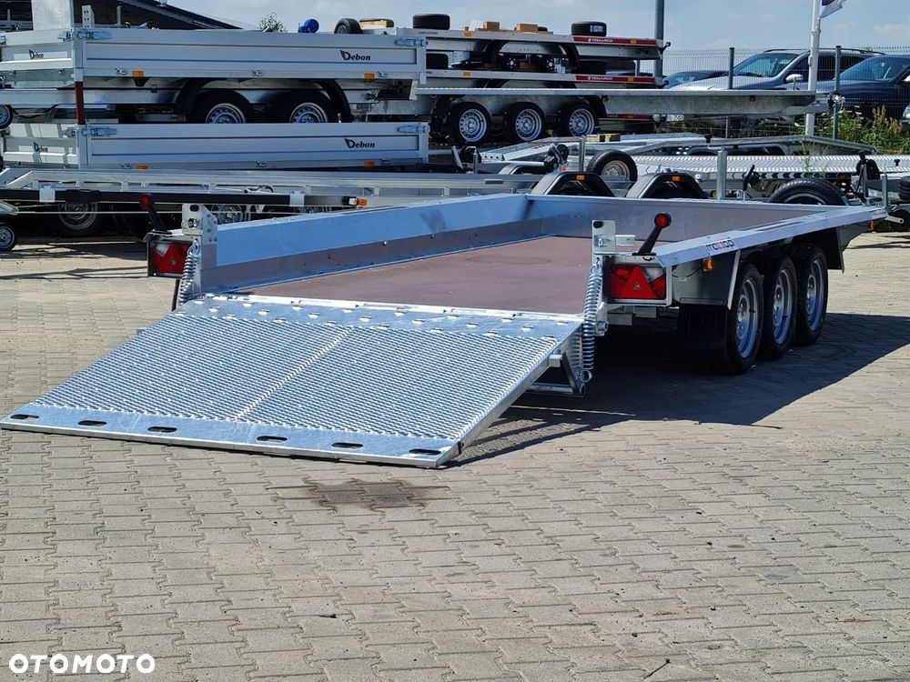 TEMARED DOSTAWA! Przyczepa BUILDER 3 wym. 400x180x30 do przewozu MINIKOPARKI, sprzętu budowlanego! TRAP, 3 osie, DMC 3500kg - 7