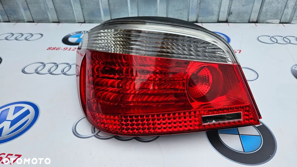 BMW 5 E60 SEDAN 2003-2007 Kompletna lampa tył lewy Lampa tylna lewa kierunkowskaz biały 7165737 EUROPA - 3