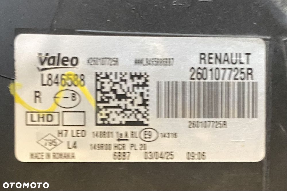DACIA DUSTER DASTER 3 III 2 sztuki LAMPY PRZEDNIE Kompletna LAMPA PRZEDNIA PRAWA LEWA  REFLEKTOR PRAWY lewy PRZÓD  EUROPA lreflektory FULL LED LEDOWE FULLLED 260107725R 260603515R  Wwa - 12