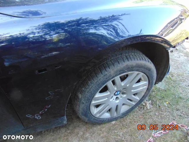 BMW 7 E65 przed LIFT prawa strona BŁOTNIK PRAWY w kolor 317 orientblau metallic - 3