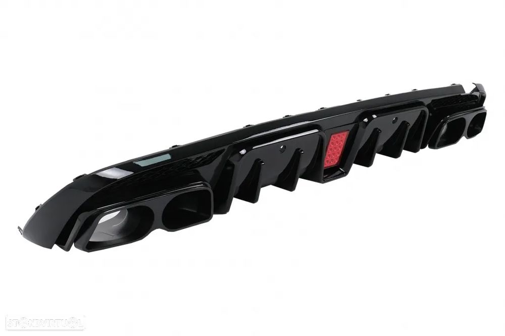 Difusor com Ponteiras Mercedes C W205 SW205 (2014 a 2020) - 2