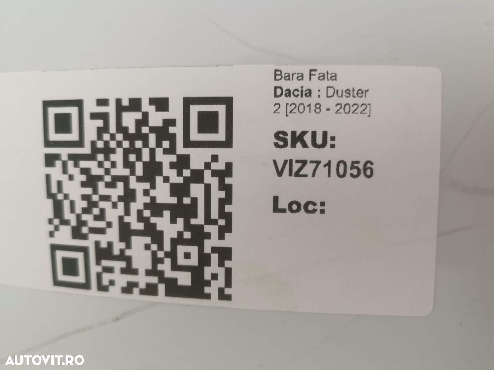 Bara Fata Dacia  Duster 2 2018 2019 2020 2021 2022 Originala In Stare - 8