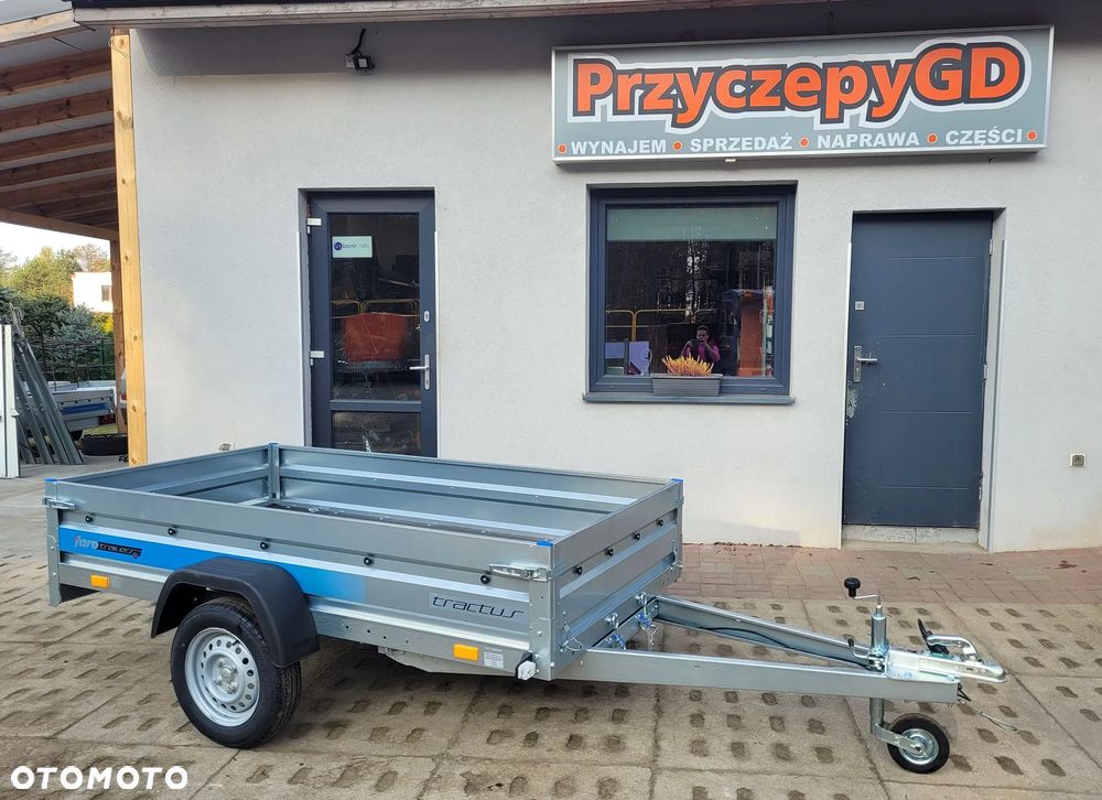 Faro Przyczepa TRACTUS 263x125 resor, uchylna, burty, MOCNA 750kg, DUŻY WYBÓR - 8