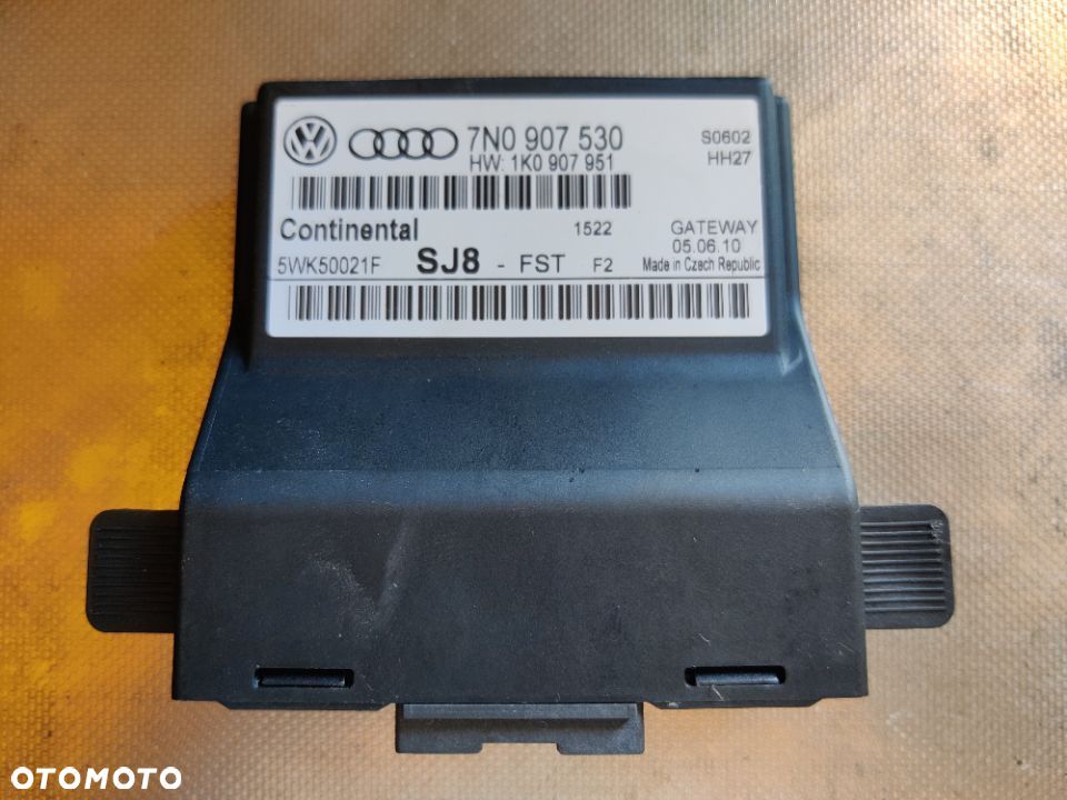 Moduł Gateway Sterownik Skoda Octavia II FL VW Golf VI Seat Leon Audi A3 7N0907530 - 1