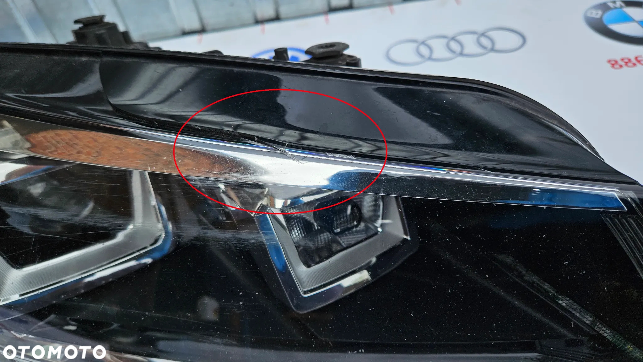 VW CADDY IV 4 2K Reflektor prawy Lampa przednia prawa BI XENON LED 2K1941032A EUROPA USZKODZONY - 4