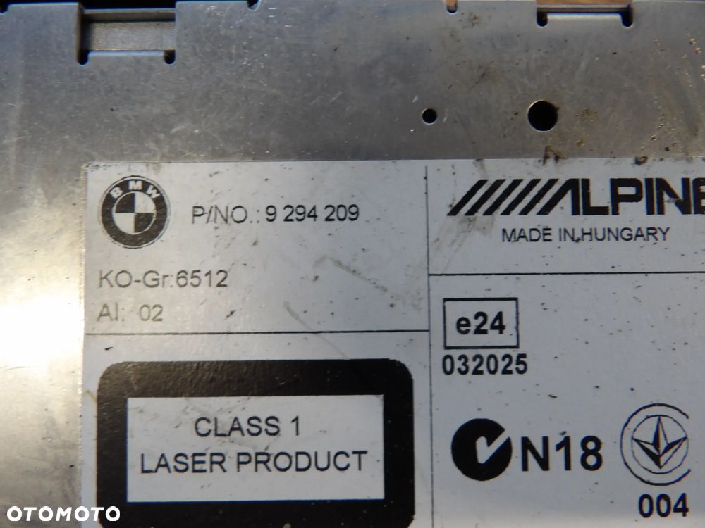 BMW - F10,F25 - RADIOODTWARZACZ ALPINE - 9294209 - 2