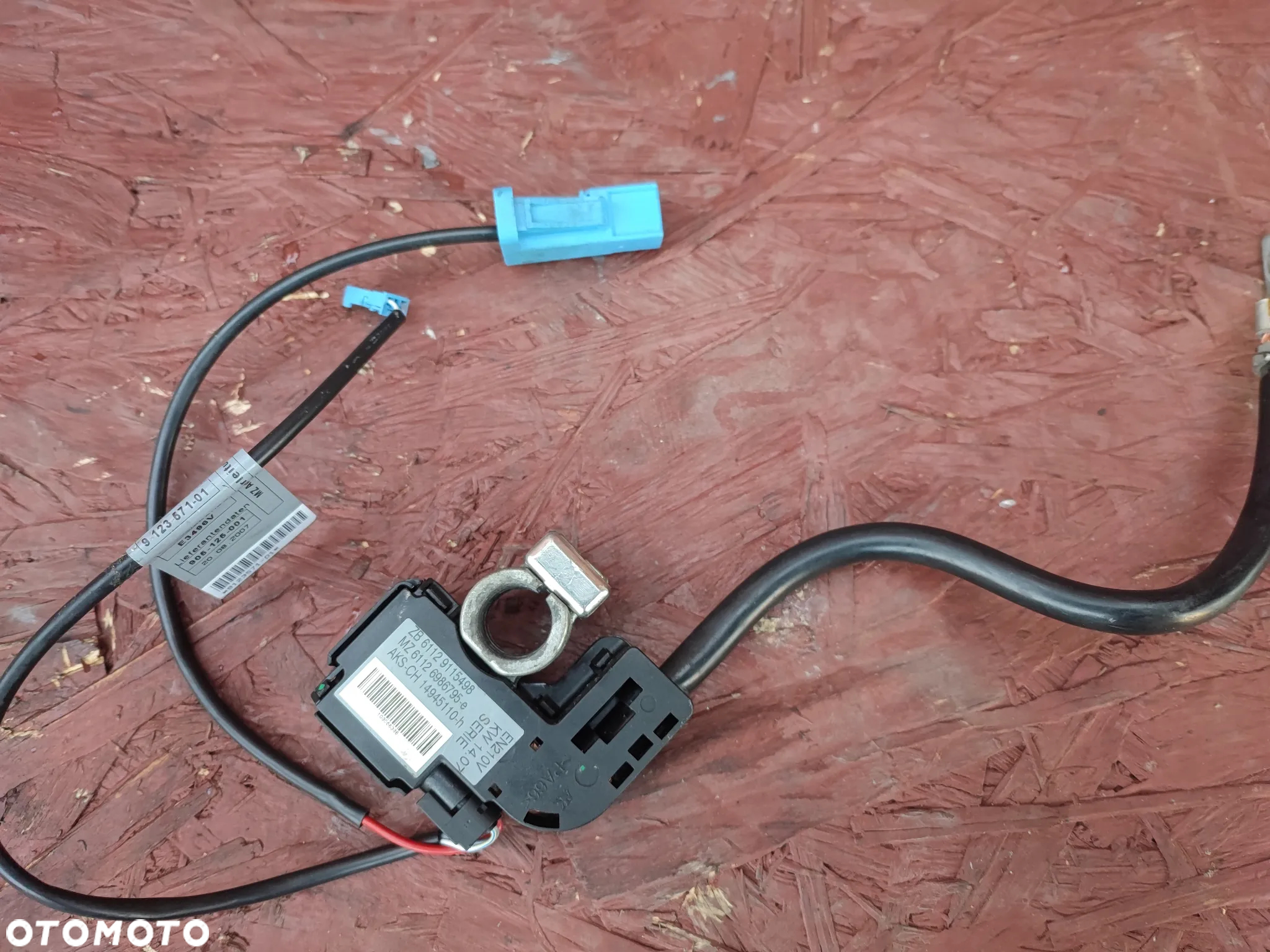BMW E60 / E61 / E90 / E91 / E92 / E91LCI / E93 /  ORYGINALNA KLEMA MINUSOWA IBS / AKTYWNA KLAMA MINUSOWA O NR. 9 132 249 /  7 603 567 / 9 184 209 / 9 184 203 / 6 944 687 / 9 164 348 OEM. SPRAWNA W 100% - 2