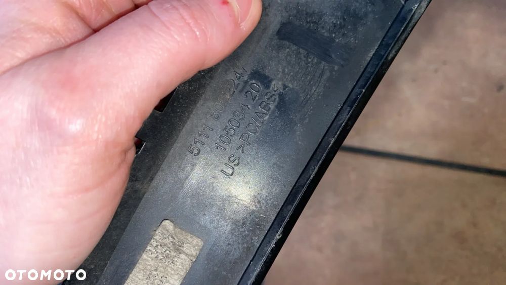 BMW X6 G06 M PAKIET LEWA KRATKA LISTWA W ZDERZAK PRZEDNI ORYGINAŁ 8092247 - 4