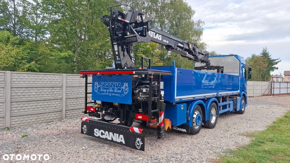 Scania ''S''  G 450* 6x2*+DŻWIG KRAN HDS ATLAS 206.3VE  WYSÓW 11,2m * Sterowanie Radiowe* ROTATOR* CHWYTAK do PALET* Skrzynia 6.8m* 298000km - JAK NOWA* z NIEMIEC - 28
