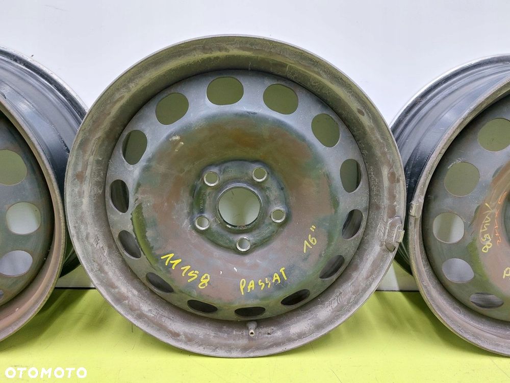 Felgi stalowe VW Passat B6 B7 JETTA GOLF V CADDY 6,5 J 16 5X112 ET 50 - 2