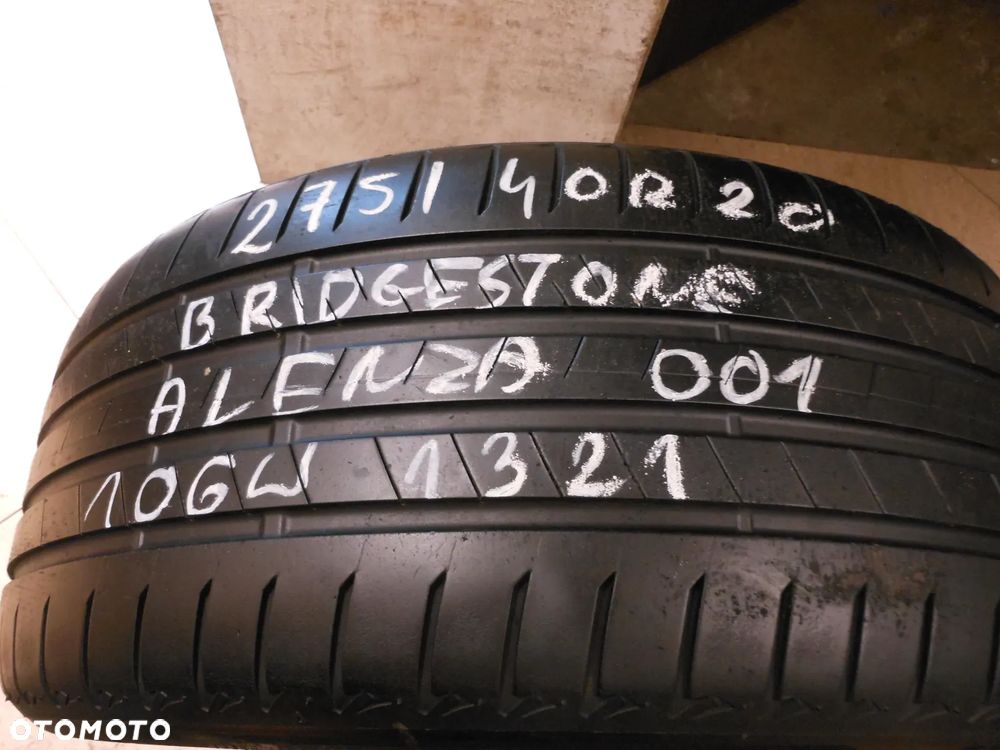 Opona pojedyńcza 275/40r20 bridgestone alenza 001 * 6,2mm lato - 1