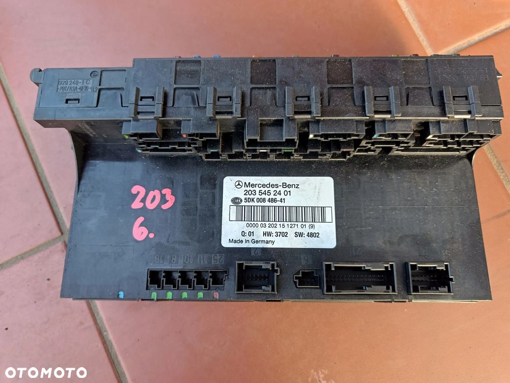 MERCEDES W203 C-KLASA MODUŁ SAM BSI TYLNY 2035452401 - 1