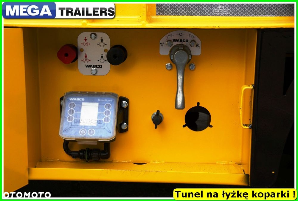 Mega Nisko podłoga 4 osie,  dł. 9,50 m, TUNEL na RAMIĘ KOPARKI !!! - 32